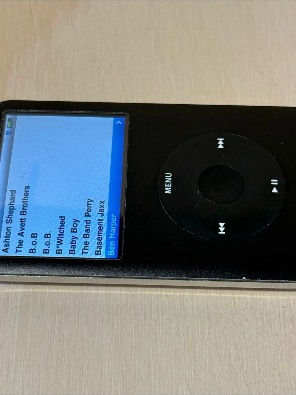 iPod Model:A1136 6thGen 80GB Blk Bad Battery For-Parts/Repair Read Info!